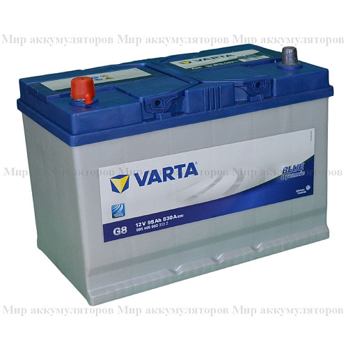 VARTA Blue Dynamic 95 а/ч (пр.пол.) (595 405) Asia (толс.кл.)