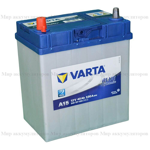 VARTA Blue Dynamic 40 а/ч (пр.пол.) (540 127)Asia (узк.кл.)